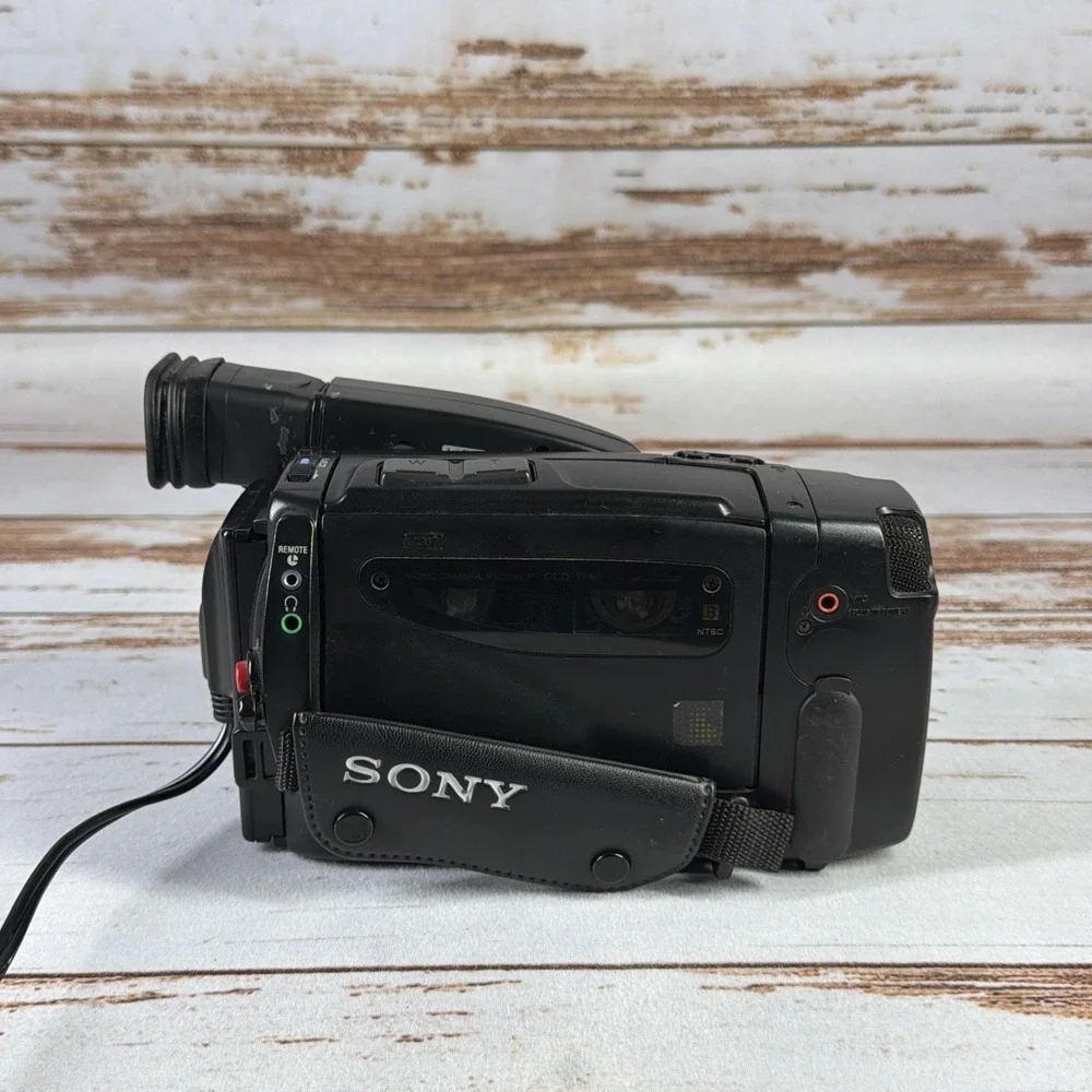 Used Sony Handycam CCD-TR91 Video8 Camcorder Black Power Adapter